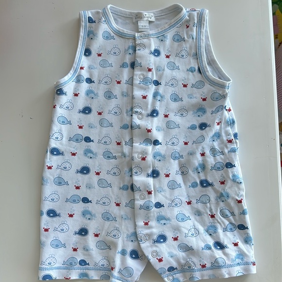 Kissy Kissy Other - Kissy Kissy blue and white whale romper (6-9 months)